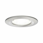 LED Einbauleuchte Nova Einzelleuchte rund 1x6.5W IP44 GU10 Eisen gebürstet 230V 4000K