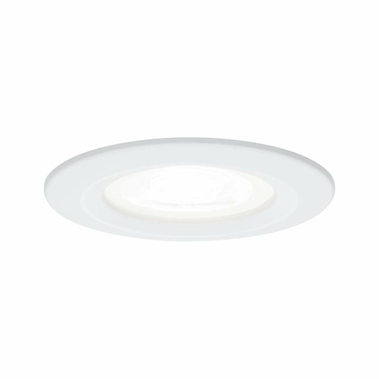 Paulmann LED Einbauleuchte Nova Einzelleuchte rund 1x6.5W IP44 GU10 Weiß (matt) 230V 4000K