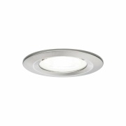 Nova LED Einbauleuchte 3er Set rund 6.5W IP44 GU10 Eisen gebürstet 4000K 230V