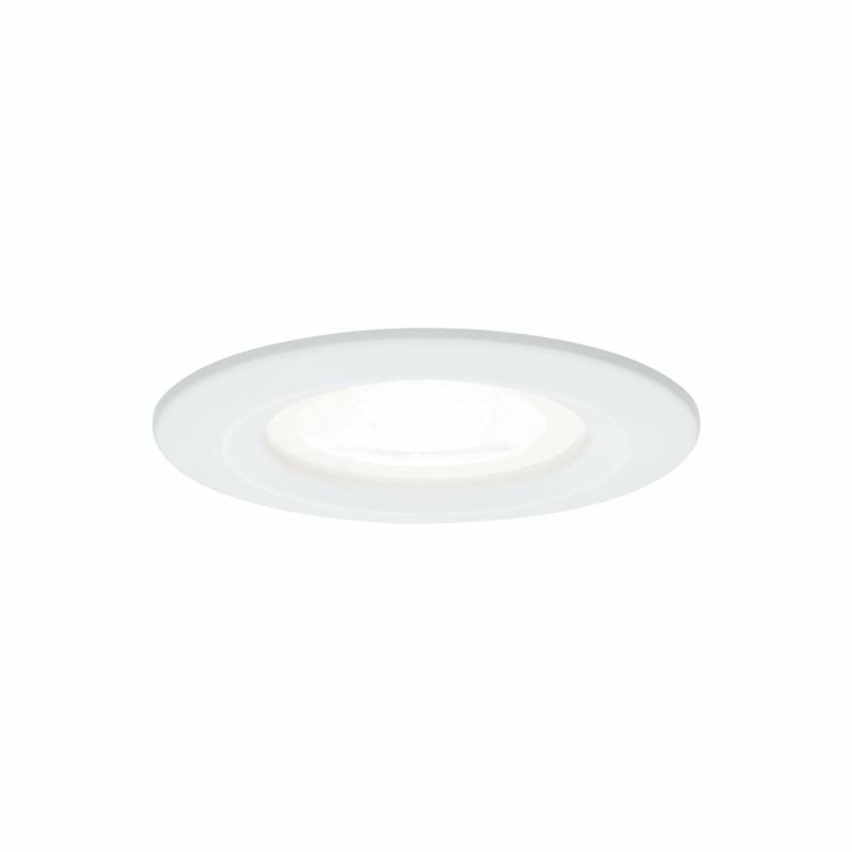 Paulmann LED Einbauleuchte Nova 3er Set rund 6.5W IP44 GU10 Weiß (matt) 4000K 230V