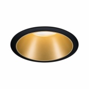 LED Einbauleuchte Cole Coin Schwarz/Gold matt 6W 470lm 2700K IP44 3-Step-Dim