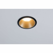 LED Einbauleuchte Cole Coin Schwarz/Gold matt 6W 470lm 2700K IP44 3-Step-Dim