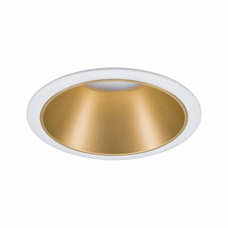 Paulmann LED Einbauleuchte Cole Coin Weiß/Gold matt 6W 470lm 2700K IP44 3-Step-Dim