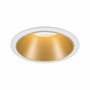 LED Einbauleuchte Cole Coin Weiß/Gold matt 6W 470lm 2700K IP44 3-Step-Dim