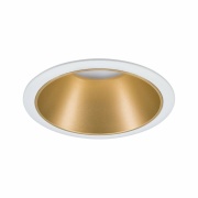 LED Einbauleuchte Cole Coin Weiß/Gold matt 6W 470lm 2700K IP44 3-Step-Dim