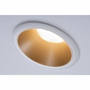 LED Einbauleuchte Cole Coin Weiß/Gold matt 6W 470lm 2700K IP44 3-Step-Dim