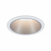 LED Einbauleuchte Cole Coin Weiß/Silber 6W 470lm 2700K IP44 3-Step-Dim