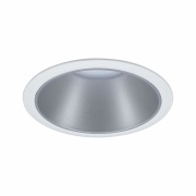 LED Einbauleuchte Cole Coin Weiß/Silber 6W 470lm 2700K IP44 3-Step-Dim