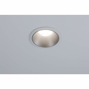 LED Einbauleuchte Cole Coin Weiß/Silber 6W 470lm 2700K IP44 3-Step-Dim