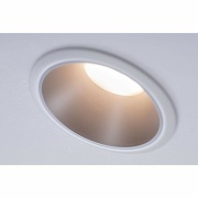 LED Einbauleuchte Cole Coin Weiß/Silber 6W 470lm 2700K IP44 3-Step-Dim