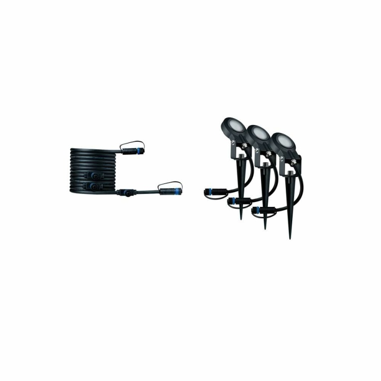 Paulmann Plug & Shine LED Gartenstrahler Sting Erweiterungsset IP67 3000K 3x6W Anthrazit