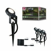 Plug & Shine LED Gartenstrahler Sting Erweiterungsset IP67 3000K 3x6W Anthrazit