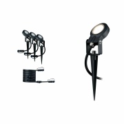 Plug & Shine LED Gartenstrahler Sting Erweiterungsset IP67 3000K 3x6W Anthrazit