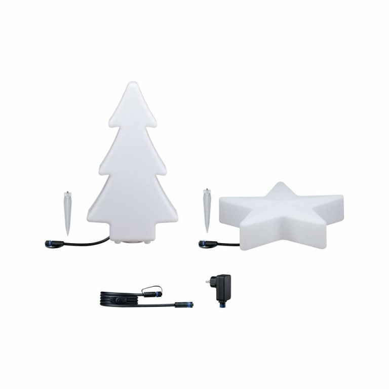 Paulmann Plug & Shine Weihnachts-Bundle Baum & Stern