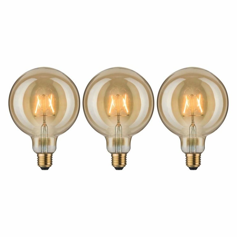 Paulmann Leuchtmittel Bundle 3x LED Vintage Globe 125