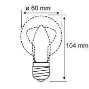 Leuchtmittel Bundle 3-Stufen-dimmbar 4er-Set LED-Lampe E27 Birne Klar 2700K Warmweiß 806lm 8W