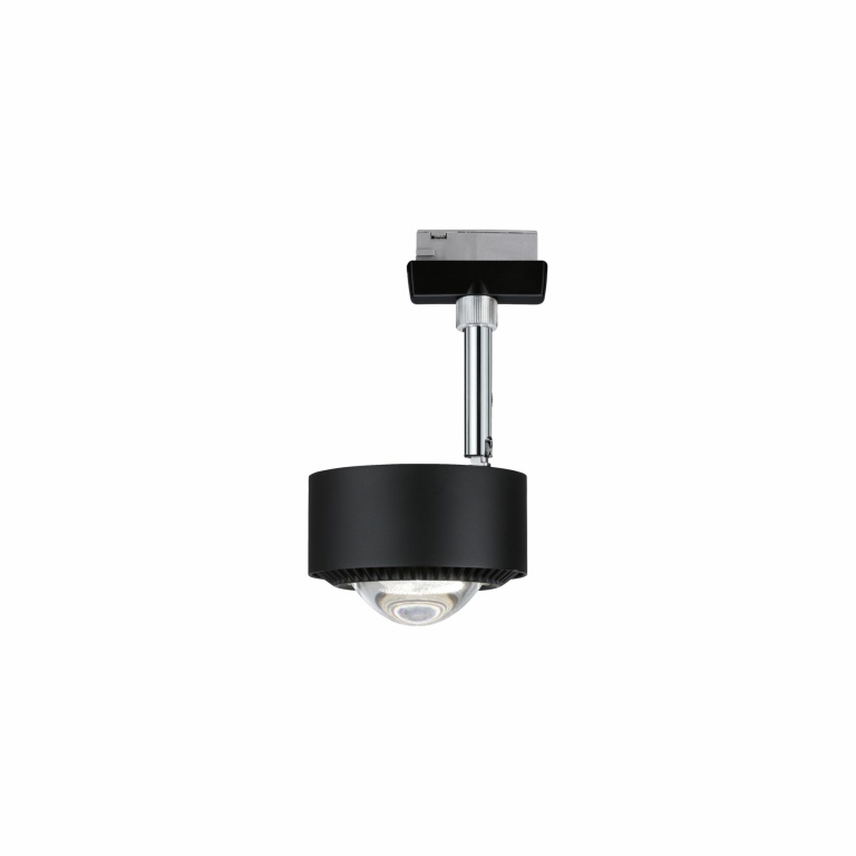 Paulmann URail LED Schienenspot Aldan 8W 498lm 2700K dimmbar schwarz matt chrom (LED fest verbaut)