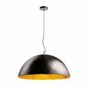 FORCHINI 70 PD, Indoor Pendelleuchte, schwarz/gold, E27, max. 40W