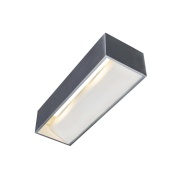 LED Wandleuchte LOGS IN L aluminium/weiß TRIAC dimmbar 3000K 18W CRI 90 1600lm