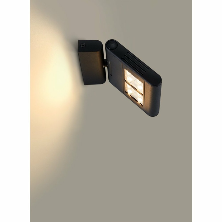 SLV LENITO Indoor LED Wandaufbauleuchte schwarz 3000K