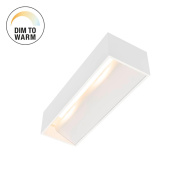 LED Wandleuchte LOGS IN L weiß mit Dim-To-Warm 2000-3000K 21W CRI 90 1390lm