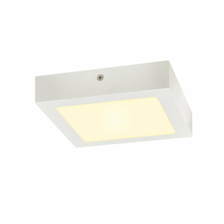 SLV SENSER 18 Indoor LED Deckenaufbauleuchte eckig weiß