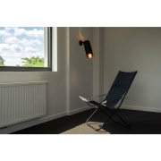 FENDA E27 Indoor Wandaufbauleuchte schwarz ohne Schirm