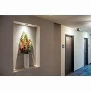 NEW TRIA 68 I CS Indoor LED Deckeneinbauleuchte alu 2700K rund