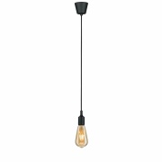 Neordic Pendelleuchte Ketil IP44 E27 max. 20W Schwarz dimmbar Silikon/Kunststoff 1-flammig