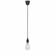 Neordic Pendelleuchte Ketil IP44 E27 max. 20W Schwarz dimmbar Silikon/Kunststoff 1-flammig