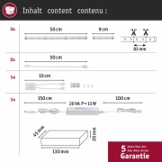 Function MaxLED 500 beschichtet Küchenset Warmweiß 3x60cm