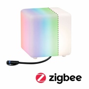 Plug & Shine LED Lichtobjekt Smart Home Zigbee RGBW Cube IP65 3000 - 6500K 2,8W Weiß