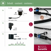 Plug & Shine LED Bodeneinbauleuchte Smart Home Zigbee RGBW Basisset IP65 RGBW+ 3x3,6W Silber