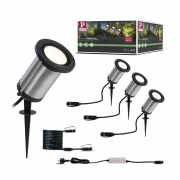 Plug & Shine LED Gartenstrahler Classic Basisset IP65 3000K 3x5,1W 75VA Anthrazit