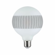 LED G125 Ringspiegel Schwarz matt liniert E27 2.700K dimmbar