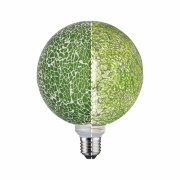 LED G125 E27 Miracle Mosaic Grün 2.700K dimmbar