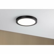 LED Panel Abia rund 300mm 22W 2.700K Schwarz matt