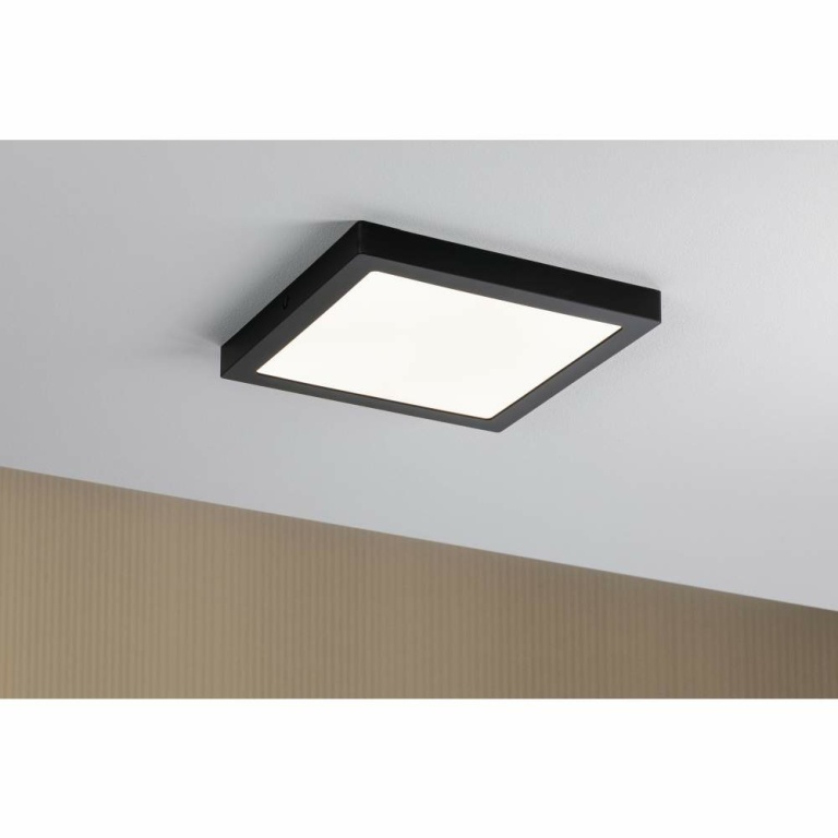 Paulmann LED Panel Abia eckig 300x300mm 22W 2.700K Schwarz matt