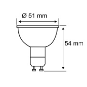 LED Reflektor Schwarz Matt GU10 7W 460lm 4000K Neutralweiß dimmbar 230V