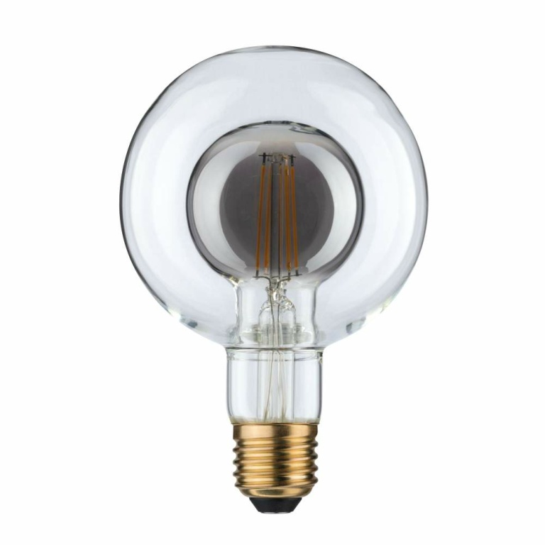 Paulmann LED Inner Shape Globe G95 4 Watt Rauchglas E27 2.700K Warmweiß