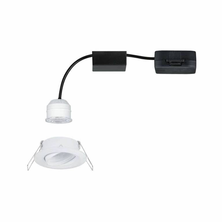 Paulmann LED Einbauleuchte Nova mini Plus Coin 1er-Set schwenkbar EasyDim 4,2W 2700K Weiß matt dimmbar 230V