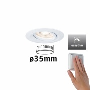 LED Einbauleuchte Nova mini Plus Coin 1er-Set schwenkbar EasyDim 4,2W 2700K Weiß matt dimmbar 230V