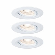 LED Einbauleuchte Nova mini Plus Coin 3er-Set schwenkbar EasyDim 4,2W 2700K Weiß matt dimmbar 230V