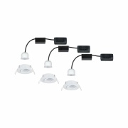 LED Einbauleuchte Nova mini Plus Coin 3er-Set schwenkbar EasyDim 4,2W 2700K Weiß matt dimmbar 230V