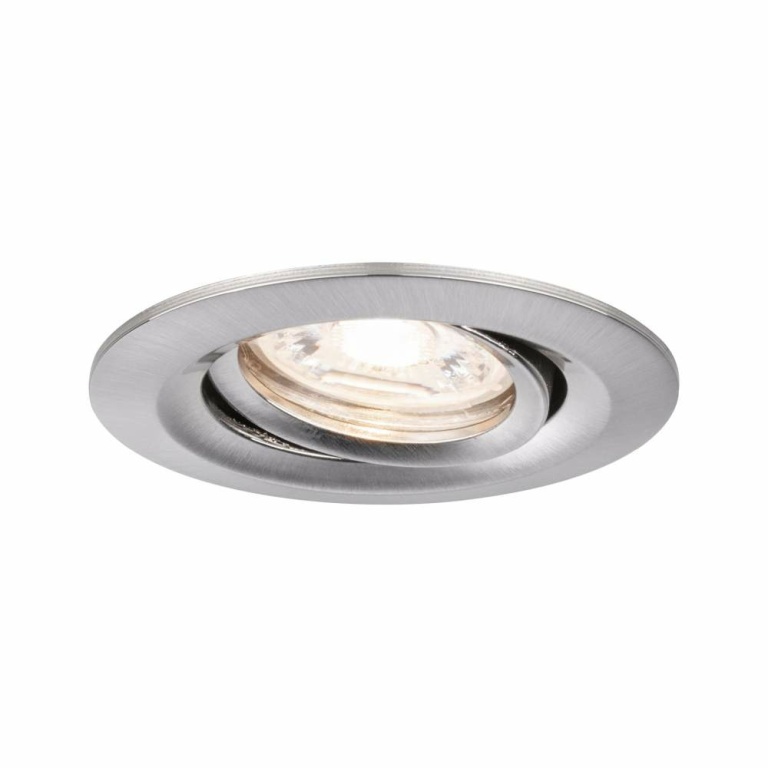 Paulmann LED Einbauleuchte Nova mini Plus Coin 1er-Set schwenkbar EasyDim 4,2W 2700K Eisen gebürstet dimmbar 230V