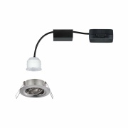 LED Einbauleuchte Nova mini Plus Coin 1er-Set schwenkbar EasyDim 4,2W 2700K Eisen gebürstet dimmbar 230V