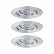 LED Einbauleuchte Nova mini Plus Coin 3er-Set schwenkbar EasyDim 4,2W 2700K Alu dimmbar 230V