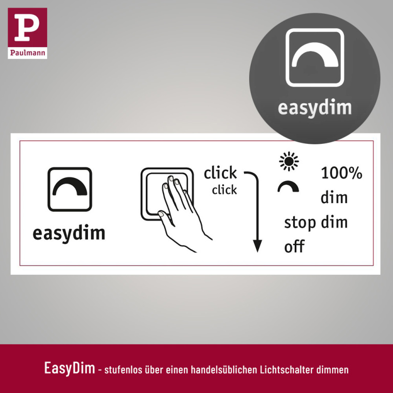 Paulmann LED-Modul Nova mini Plus Einzelcoin EasyDim 4,2W 2700K 35mm dimmbar 230V