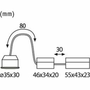 LED-Modul Nova mini Plus Einzelcoin EasyDim 4,2W 2700K 35mm dimmbar 230V