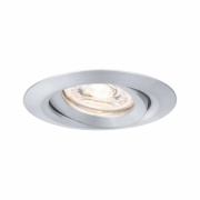 LED Einbauleuchte Nova mini Coin 1er-Set schwenkbar 4W 2700K Alu gedreht 230V